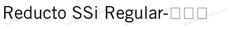 Reducto SSi Regular字体转换 Reducto SSi Regular字体转换